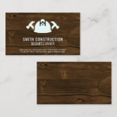 bouwvakarbeider | Hardhat en gereedschap Visitekaartje (Voorkant / Achterkant)