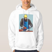Bouwvakker Bricklayer Hard Pet Builder Hoodie (Voorkant)