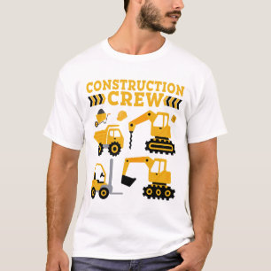 Bouwvakker graafmachine Shirt peuter