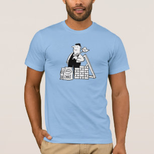 Bouwvakker met Bouwmaterialen T-shirt