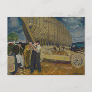 Bouwvakkers van schepen - The Rope - George Bellow Briefkaart