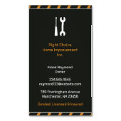 bouwvakman magnetisch visitekaartje (Voorkant Verticaal)