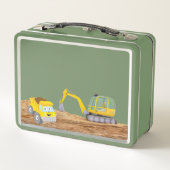 Bouwvoertuig Aangepaste Lunchbox (Achterkant)