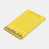 Bouwvoertuig Custom Kinder Yellow Lined Post-it® Notes (Schuin)