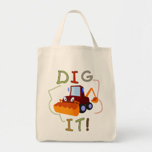Bouwvoertuig dig het T-shirts en cadeaus Tote Bag