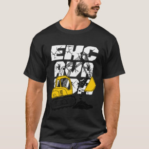 Bouwvoertuig graafmachine jongen Kind aan T-shirt