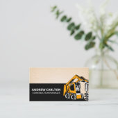 Bouwvoertuig | Grondboormachines Visitekaartje (Staand voorkant)