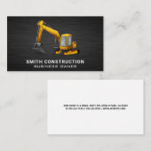 bouwvoertuig | grondgraaier visitekaartje (Voorkant / Achterkant)