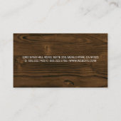 Bouwvoertuig | Hout Visitekaartje (Achterkant)