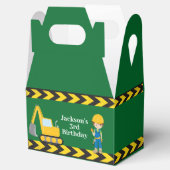 Bouwvoertuig Kinder Groene Aankomst Partij Bedankdoosjes (Geopend)