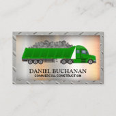 Bouwvoertuig | Rand staal Visitekaartje (Voorkant)
