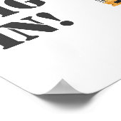 Bouwvoertuig Verjaardag Graven in Voedsel teken Poster (Hoek)