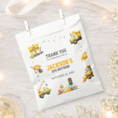 Bouwvoertuigen dumpwagen bedankzakje (Geknipt)