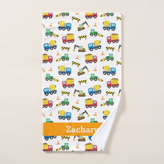 Bouwvoertuigen Patroon Kinder doekdoekset Bad Handdoek (Handdoek)