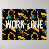 Bouwvoertuigen Poster (Voorkant)