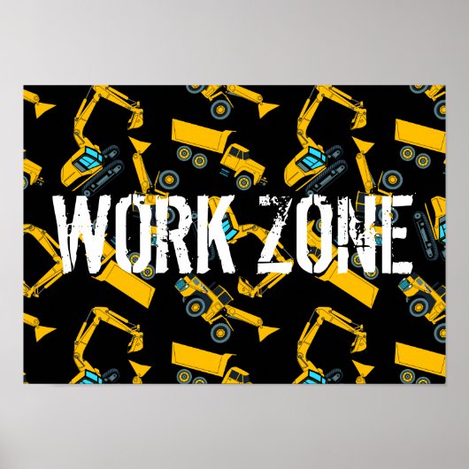 Bouwvoertuigen Poster (Voorkant)