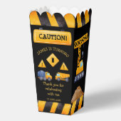 Bouwvrachtwagen, verjaardagsfeestje bedankdoosjes (Achterkant)