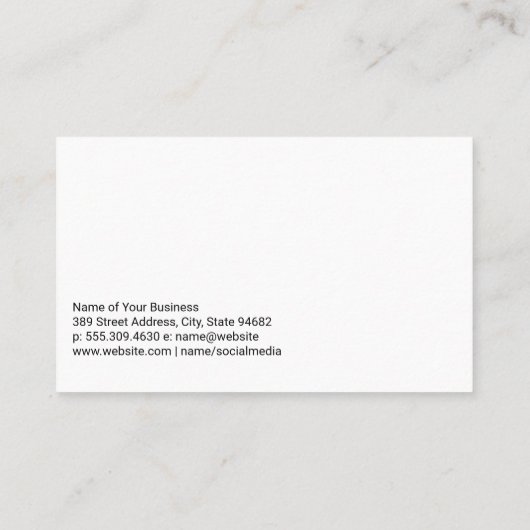 bouwwagen | Architect Engineers Visitekaartje (Achterkant)