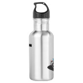 Bouwwagen kind terug naar schoolwater waterfles (Achterkant)