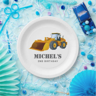 Bouwwagen Verjaardag Party Decoratie Papieren Bordje