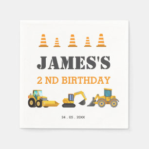 Bouwwagen Verjaardagsfeest Servet