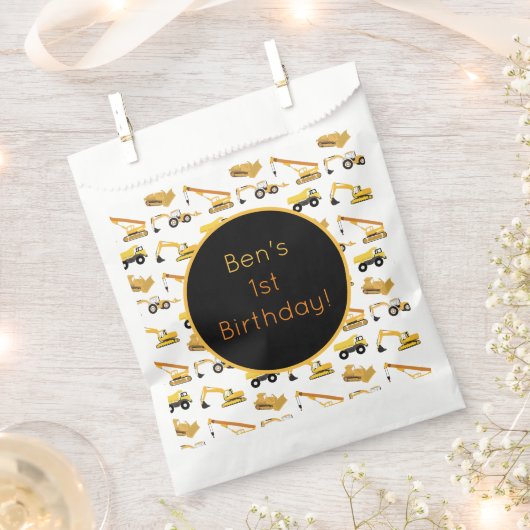 Bouwwagens Bedankzakje (Geknipt)