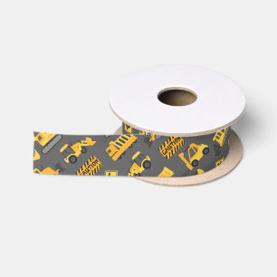 Bouwwagens en signaalpatroongrijs lint