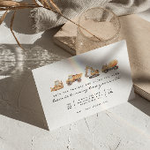 Bouwwagens Modern Minimal Birthday Kaart