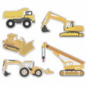 Bouwwagens Sticker (Voorkant)