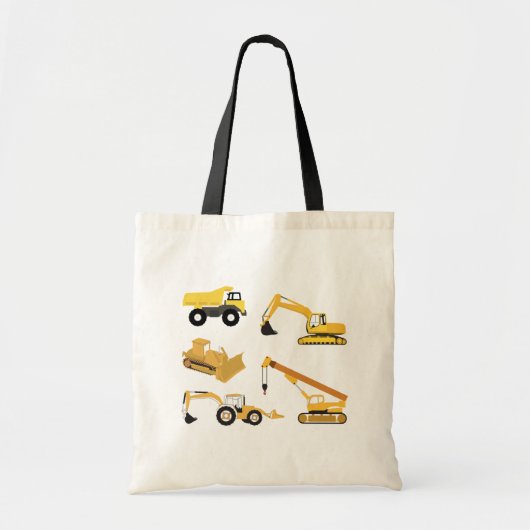 Bouwwagens Tote Bag (Voorkant)