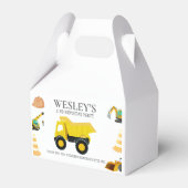 Bouwwagens Verjaardag Bedankdoosjes (Voorkant Zijde)