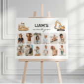 Bouwwagens Verjaardag Foto Collage Poster