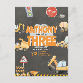 Bouwwerk Verjaardagsuitnodiging Briefkaart