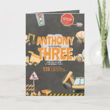 Bouwwerk Verjaardagsuitnodiging