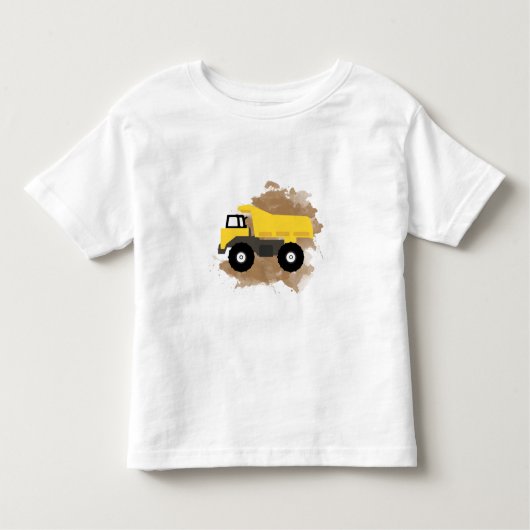 Bouwwerk voertuig modder  kinder shirts (Voorkant)
