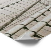 Bouwwerken Brooklyn Bridge Vroege Manhattan Poster (Hoek)