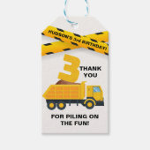 Bouwwerktank Bedankkaartje  Cadeaulabel (Voorkant)