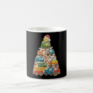 Bouwwerktuigen Kerstboom Peuter Jongens Koffiemok