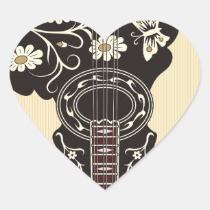 Bouzouki Hart Sticker