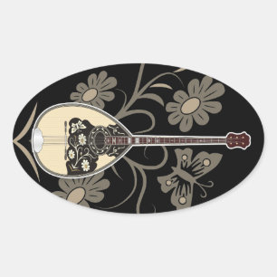 Bouzouki Ovale Sticker