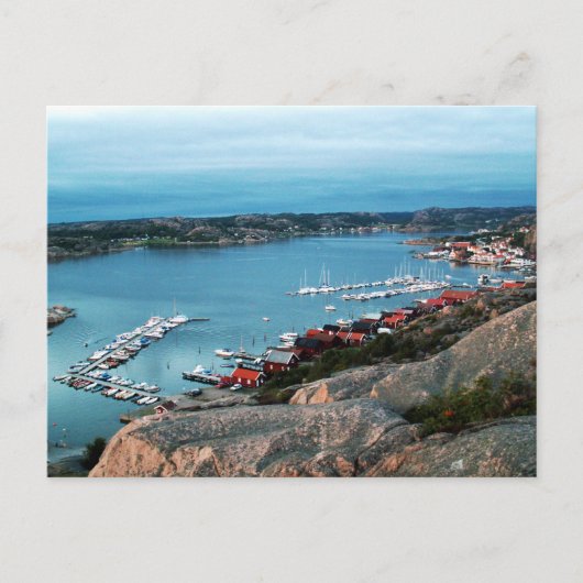 Bovallstrand harbour view briefkaart (Voorkant)