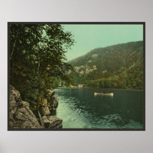 Boven-Cascade-meer, Adirondack-bergen Poster