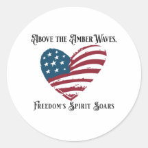 Boven de Amber Waves 4th van juli Onafhankelijkhei