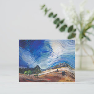 Boven de grindput Emily Carr Briefkaart