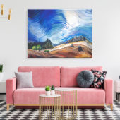 Boven de grindput | Emily Carr | Canvas Afdruk (Insitu (Woonkamer))