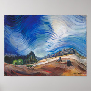 Boven de grindput Emily Carr Poster