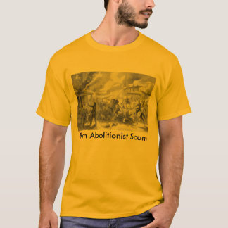 Boven de litionist scum verbranden t-shirt