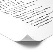 "Boven de maan" gedicht + Poster van het Kunstwerk (Hoek)