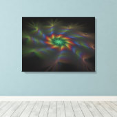 Boven de nevel canvas afdruk (Insitu (Houten vloer))