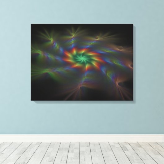 Boven de nevel canvas afdruk (Insitu (Houten vloer))